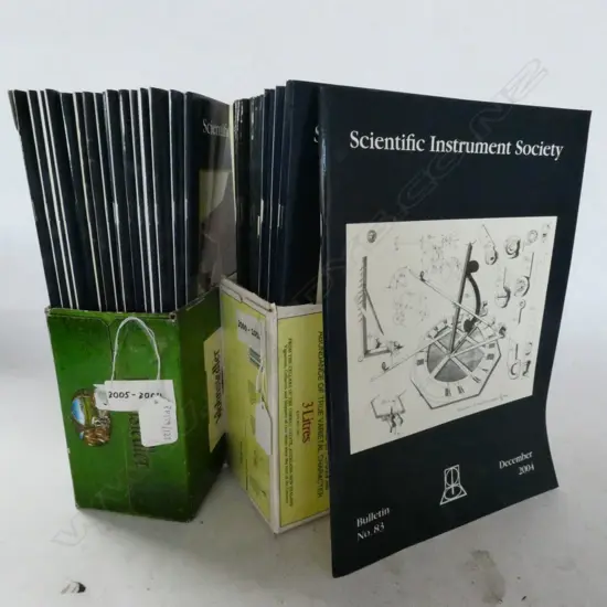 2 BOXES 'SCIENTIFIC INSTRUMENT SOCIETY BULLETINS, 2000 - 2009